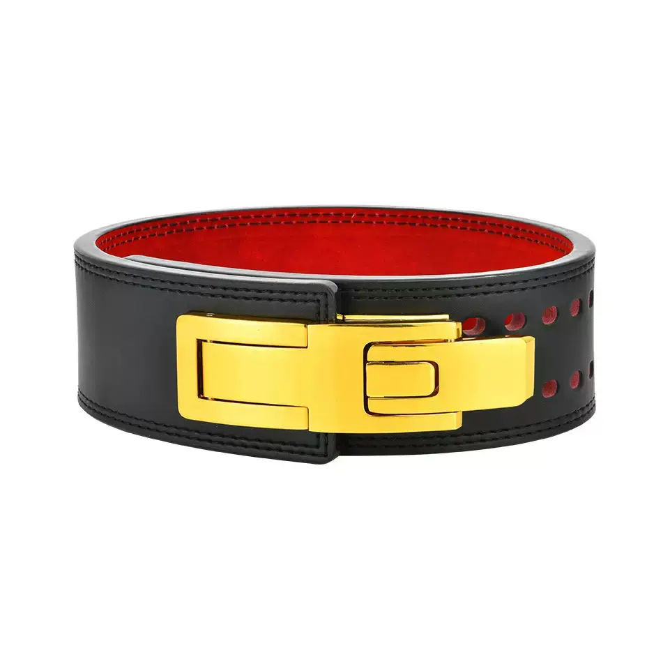 Cowhide fitness belt anti-slip waist protection sweat absorption.jpg